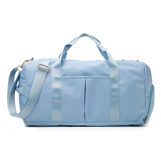 Blue Dry Wet Separation Gym Bag - Women&