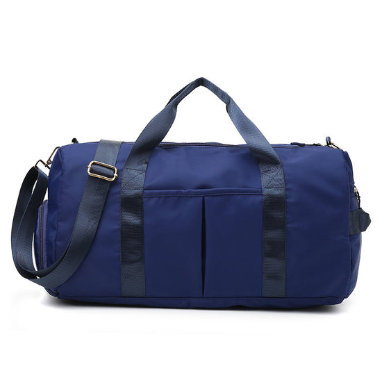 Dark Blue Dry Wet Separation Gym Bag - Women&