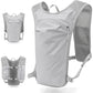 Grey Cycling Running Hiking Backpack - Breathable Hydration Pack with Vest Design for Biking, Marathon & Outdoor Sports