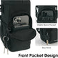 Green Insulated Cup Holder Bag with Adjustable Strap - Water Bottle Carrier with Lock Drawstring & Heatproof Handle