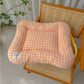 XS Orange All-Season Pet Bed - Soft Washable Dog & Cat Mat with Comfortable Cushion - Warm Winter Padding for Small to Large Pets