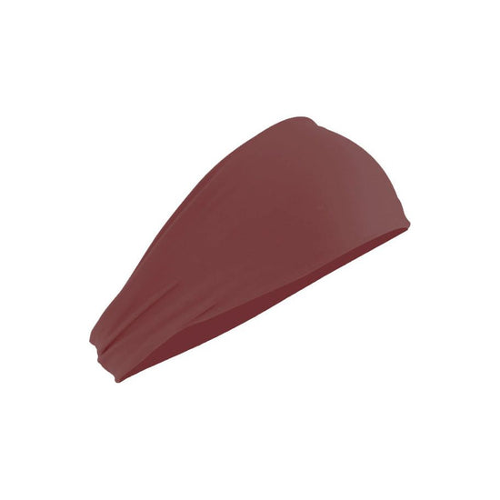 Dark Red 5-Pack Wide Sports Headbands for Women - Non-Slip Yoga Headwraps with Sweat-Wicking Fabric (88% Nylon+12% Spandex)