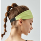 Pink Premium Wide Yoga Headband - Breathable Nylon/Spandex Sweat-Wicking Hair Band for Women (49cm Circumference) - Athletic Non-Slip Fitness Headwrap