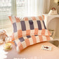 Orange Stripes 100% Cotton Pillowcase Set (Pack of 2) - Breathable Standard Size 48x74cm Pure Cotton Pillow Covers