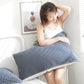 Brown Breathable 4-Layer Cotton Gauze Pillow Towel Pair - Japanese Style Grid (52x75cm)