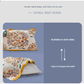 Single Blue Fontainebleau Pillow Towel Premium Cotton Gauze Pillow Towel Pair - Simple Nordic Style (52x75cm)