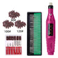 Regular Set With Long Grinding Pin + Sanding Ring Portable Electric Nail Drill Kit - USB Manicure Pedicure Polishing & Shaping Tool Set