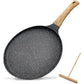 Grey 20cm Non-Stick Crepe Pan - Versatile Flat Skillet for Pancakes, Omelettes & Tortillas
