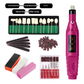 Woolly (7-in-1) Electric Nail Drill Kit - USB Manicure Pedicure Polishing & Shaping Tool Set