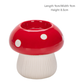 Small Size Red Whimsical Ceramic Mushroom Vase - Decorative Floral & Hydroponic Planter