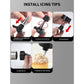 Black Deluxe Cookie Press & Icing Gun Set - 13 Discs & Multiple Nozzles for Baking & Decorating