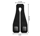 Grey Heavy Duty Car Headrest Hooks (Set of 4 Units) - PU Leather Seat Back Organizer Hangers