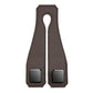 Coffee Heavy Duty Car Headrest Hooks (Set of 4 Units) - PU Leather Seat Back Organizer Hangers