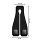 Beige Heavy Duty Car Headrest Hooks (Set of 4 Units) - PU Leather Seat Back Organizer Hangers