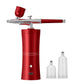 Red Portable Oxygen Infusion Airbrush - Facial Mist Sprayer for Hydration & Skincare