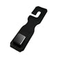 Black Premium PU Leather Car Headrest Hooks (Set of 4) - Stylish Seat Back Organizer Hangers