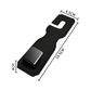 Black Premium PU Leather Car Headrest Hooks (Set of 4) - Stylish Seat Back Organizer Hangers