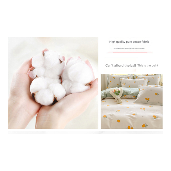 Garden Bear 100% Cotton Pillowcase Set (Pack of 2) - Breathable Standard Size 48x74cm Pure Cotton Pillow Covers