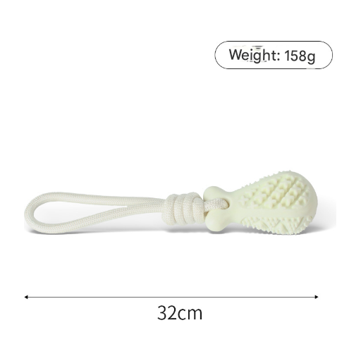 Red Single Drop of Water Durable Cotton Rope Dog Toy Set (3-Pack) - Chew, Tug & Treat Dispensing Ball for Dental Health