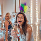 New Arrow Pattern Festive Mardi Gras Feather Headband Set - 10 Pack Sequin Jester Hat Party Accessory