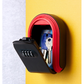 Red 3PCS Wall Mount Plastic Combination Key Lock Box - Secure Key Safe Storage Box