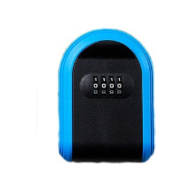 Blue 3PCS Wall Mount Plastic Combination Key Lock Box - Secure Key Safe Storage Box