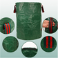 500L(Calibre80*100cm) Heavy Duty Collapsible Garden Waste Bags (Set of 2) - Large Reusable Yard Leaf Bin