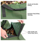 Green 2-in-1 Garden Leaf Collection Tarp & Waste Carry Bag (144x144cm)