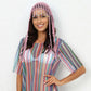Pink Boho Hand-Crocheted Tassel Sun Hat - Lightweight Breathable Beach Cap (Fits 55-60cm)