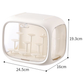 Cream White Without Lamp Wall Mount & Desktop Blind Box Display Case - Clear Dustproof Storage Organizer for Collectibles & Figures