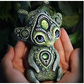 3PCS Four Eyes Fantasy Three-Eyed Alien Figurine Set - 3 Piece Resin Sculptures for Home & Garden Decor
