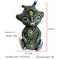 3PCS Four Eyes Fantasy Three-Eyed Alien Figurine Set - 3 Piece Resin Sculptures for Home & Garden Decor