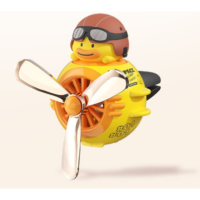 Yellow Cute Car Air Vent Clip Freshener - Decorative Scent Diffuser for Automotive Interiors