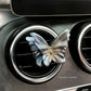 Quicksand Gold Butterfly Set of 3 Butterfly Car Air Vent Clips - Decorative Scent Diffuser Ornaments