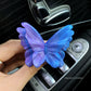 Aurora Purple Butterfly Set of 3 Butterfly Car Air Vent Clips - Decorative Scent Diffuser Ornaments
