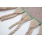 Blue-orange Plush Gradient Winter Scarf Shawl - Thick Textured Circle Yarn with Chunky Tassels - 185cm x 40cm