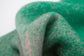 Green-beige Plush Gradient Winter Scarf Shawl - Thick Textured Circle Yarn with Chunky Tassels - 185cm x 40cm
