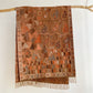 Khaki Bohemian Paisley Print Scarf - Large Lightweight Shawl Wrap - 200cm x 65cm
