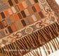 Green Bohemian Paisley Print Scarf - Large Lightweight Shawl Wrap - 200cm x 65cm