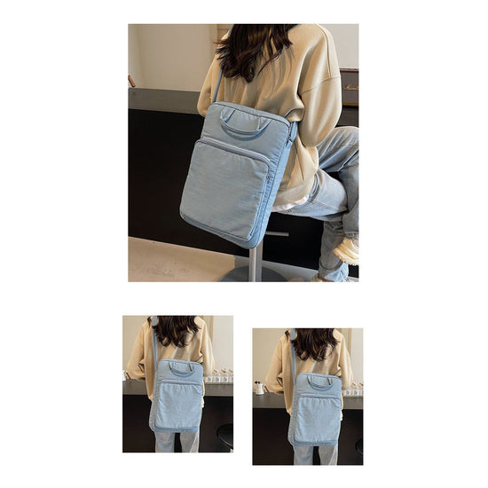 Chic blue Laptop Backpack for Women - Lightweight and Spacious