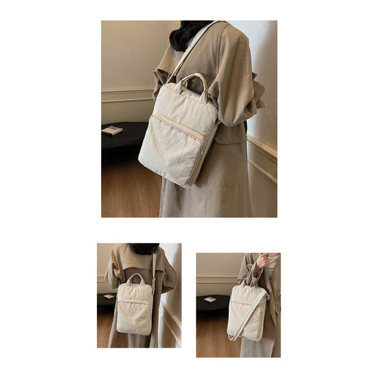 Chic white Laptop Backpack for Women - Lightweight and Spacious