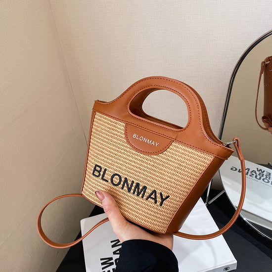 Small and lightweight brown BLONMAY bucket bag, perfect for everyday use