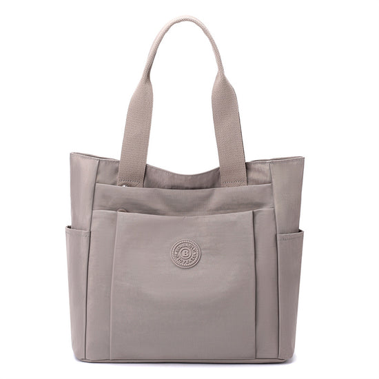 Modern Milk tea color Shoulder Bag with Multiple Pockets - Perfect for Work