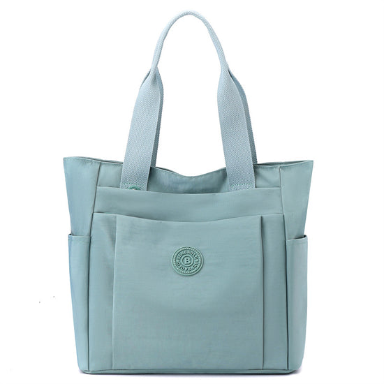 Modern Aqua blue Shoulder Bag with Multiple Pockets - Perfect for Work