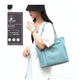 Modern Aqua blue Shoulder Bag with Multiple Pockets - Perfect for Work