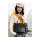 Versatile BLACK Tote with Detachable Strap - Ideal for Travel