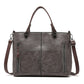 Versatile Gery Tote with Detachable Strap - Ideal for Travel