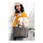 Versatile Gery Tote with Detachable Strap - Ideal for Travel