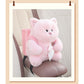 Adorable Pink Pig Tissue Holder for Car - Plush Toy with Storage