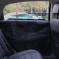 Pet Car Door Protector with Storage Pocket  - 77x64cm Black